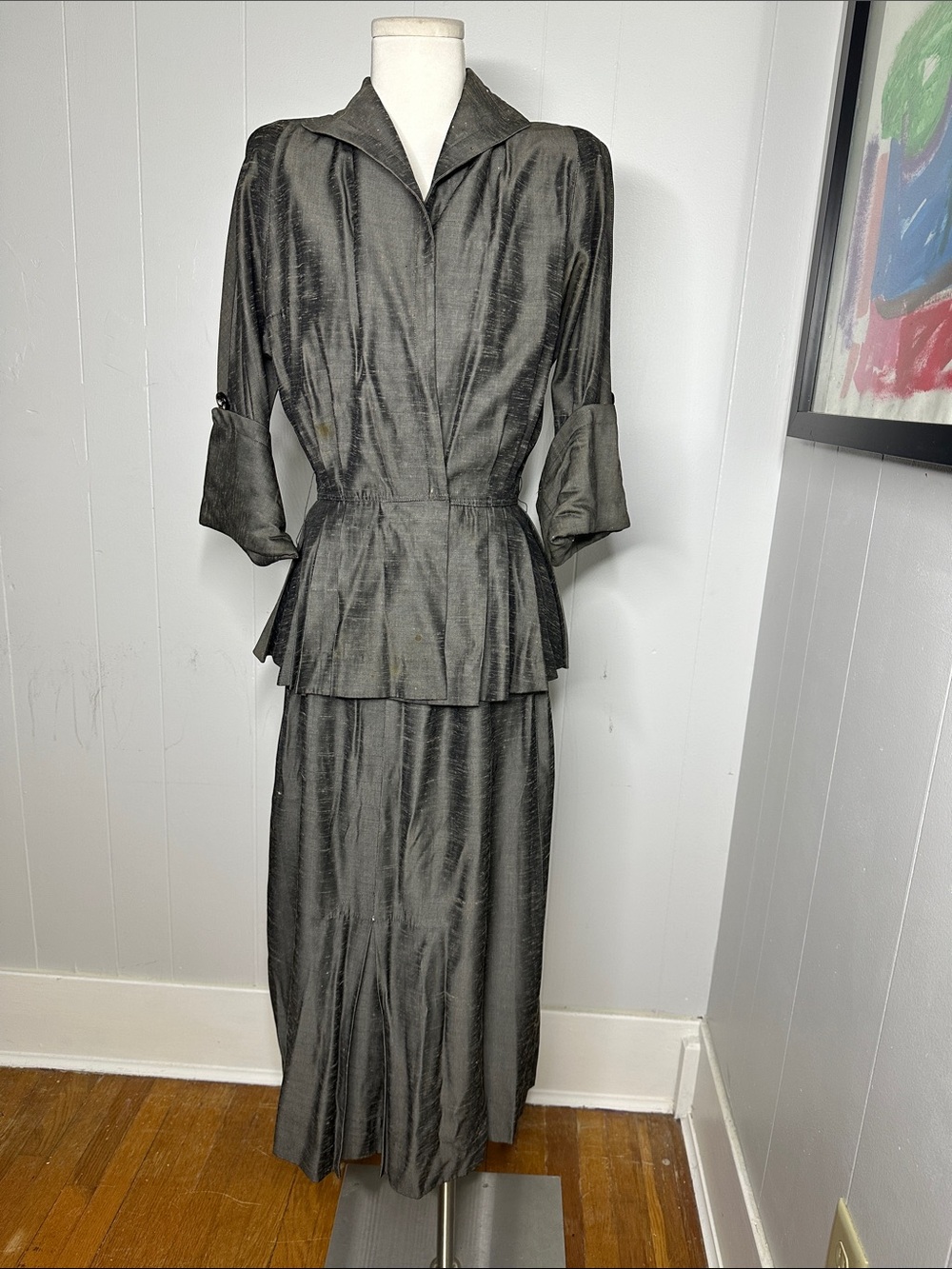 Vintage 1940s 2 Piece Pat Harltley Victory Suit As Is